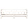 Sofá cama nido madera maciza de pino blanco 80x200 cm