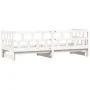 Sofá cama nido madera maciza de pino blanco 80x200 cm de , Camas y somieres - Ref: Foro24-836208, Precio: 183,86 €, Descuento: %