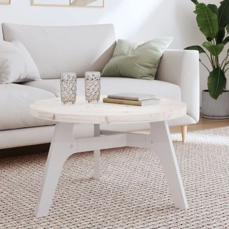 Tablero de mesa redondo madera maciza de pino blanco Ø70x3 cm de , Tableros para mesas - Ref: Foro24-833668, Precio: 68,05 €,...