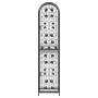 Wine rack for 73 bottles black wrought iron 45x36x200 cm by , Wine racks - Ref: Foro24-358371, Price: 197,38 €, Discount: %