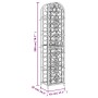 Weinregal für 73 Flaschen, schwarzes Schmiedeeisen, 45 x 36 x 200 cm von , Weinregale - Ref: Foro24-358371, Preis: 197,38 €, ...