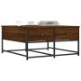 Oak brown engineered wood coffee table 80x80x40 cm by , Coffee table - Ref: Foro24-835358, Price: 45,11 €, Discount: %