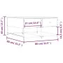 Oak brown engineered wood coffee table 80x80x40 cm by , Coffee table - Ref: Foro24-835358, Price: 45,11 €, Discount: %
