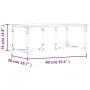 Mesa de centro madera contrachapada roble ahumado 90x50x35 cm de , Mesas de centro - Ref: Foro24-835401, Precio: 49,94 €, Des...