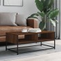Brown oak engineered wood coffee table 100x51x40 cm by , Coffee table - Ref: Foro24-835353, Price: 50,25 €, Discount: %