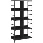Schwarzes Holzwerkstoffregal 78,5 x 33 x 153 cm von , Bücherregale und Regale - Ref: Foro24-835254, Preis: 66,59 €, Rabatt: %