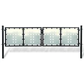 Schwarzes Gartenzauntor 300x125 cm von vidaXL, Gartentore - Ref: Foro24-141690, Preis: 297,96 €, Rabatt: %