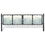 Puerta de valla de jardín negra 300x125 cm de vidaXL, Puertas de jardín - Ref: Foro24-141690, Precio: 302,71 €, Descuento: %