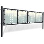 Puerta de valla de jardín negra 300x125 cm de vidaXL, Puertas de jardín - Ref: Foro24-141690, Precio: 302,71 €, Descuento: %