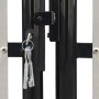 Puerta de valla de jardín negra 300x125 cm de vidaXL, Puertas de jardín - Ref: Foro24-141690, Precio: 302,71 €, Descuento: %