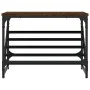 Mueble zapatero madera de ingeniería marrón roble 60x30x45 cm de , Zapateros y organizadores de calzado - Ref: Foro24-833417,...