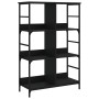 Schwarzes Holzwerkstoffregal 78,5 x 33 x 117,5 cm von , Bücherregale und Regale - Ref: Foro24-835249, Preis: 66,94 €, Rabatt: %
