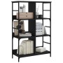 Schwarzes Holzwerkstoffregal 78,5 x 33 x 117,5 cm von , Bücherregale und Regale - Ref: Foro24-835249, Preis: 66,94 €, Rabatt: %