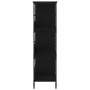 Black engineered wood shelf 78.5x33x117.5 cm by , Bookcases and shelves - Ref: Foro24-835249, Price: 66,11 €, Discount: %