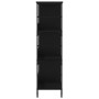 Schwarzes Holzwerkstoffregal 78,5 x 33 x 117,5 cm von , Bücherregale und Regale - Ref: Foro24-835249, Preis: 66,94 €, Rabatt: %