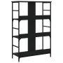 Black engineered wood shelf 78.5x33x117.5 cm by , Bookcases and shelves - Ref: Foro24-835249, Price: 66,11 €, Discount: %