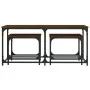 Stackable coffee tables 3 pieces engineered wood brown oak by , Coffee table - Ref: Foro24-835393, Price: 54,62 €, Discount: %