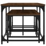 Stackable coffee tables 3 pieces engineered wood brown oak by , Coffee table - Ref: Foro24-835393, Price: 61,83 €, Discount: %