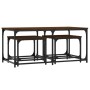 Stackable coffee tables 3 pieces engineered wood brown oak by , Coffee table - Ref: Foro24-835393, Price: 61,83 €, Discount: %