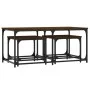 Stackable coffee tables 3 pieces engineered wood brown oak by , Coffee table - Ref: Foro24-835393, Price: 54,62 €, Discount: %