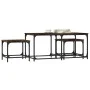 Mesas de centro apilables 3 pzas madera ingeniería roble humo de , Mesas de centro - Ref: Foro24-835391, Precio: 72,43 €, Des...