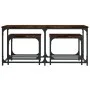 Stackable coffee tables 3 pieces engineered wood smoke oak by , Coffee table - Ref: Foro24-835391, Price: 71,95 €, Discount: %