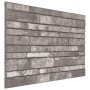 Paneles de pared 3D diseño de ladrillo 10 uds EPS gris oscuro