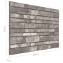 3D-Wandpaneele Brick Design 10 Stück EPS Dunkelgrau von , Wandverkleidung - Ref: Foro24-149584, Preis: 153,57 €, Rabatt: %