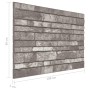 3D-Wandpaneele Brick Design 10 Stück EPS Dunkelgrau von , Wandverkleidung - Ref: Foro24-149584, Preis: 164,26 €, Rabatt: %