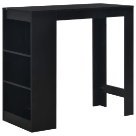Hoher Küchentisch mit schwarzem Regal 110x50x103 cm von , Küchen- und Esstische - Ref: Foro24-280212, Preis: 111,44 €, Rabatt: %