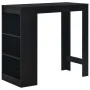 High kitchen table with black shelf 110x50x103 cm by , Kitchen and dining tables - Ref: Foro24-280212, Price: 111,44 €, Disco...