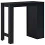 Hoher Küchentisch mit schwarzem Regal 110x50x103 cm von , Küchen- und Esstische - Ref: Foro24-280212, Preis: 113,38 €, Rabatt: %