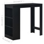 Hoher Küchentisch mit schwarzem Regal 110x50x103 cm von , Küchen- und Esstische - Ref: Foro24-280212, Preis: 113,38 €, Rabatt: %