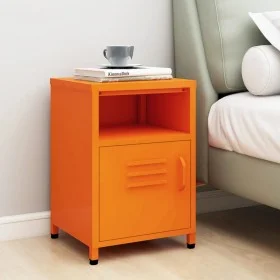 Nachttisch aus orangefarbenem Stahl, 35 x 35 x 51 cm von , Nachttische - Ref: Foro24-336219, Preis: 83,84 €, Rabatt: %