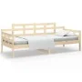 Sofá cama madera maciza de pino 90x200 cm de , Camas y somieres - Ref: Foro24-820327, Precio: 96,88 €, Descuento: %