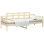 Sofá cama madera maciza de pino 90x200 cm de , Camas y somieres - Ref: Foro24-820327, Precio: 96,88 €, Descuento: %