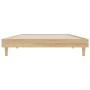Bettgestell aus Sonoma-Eiche-Holzwerkstoff, 90 x 200 cm von , Betten und Lattenroste - Ref: Foro24-832064, Preis: 87,74 €, Ra...