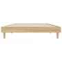 Bettgestell aus Sonoma-Eiche-Holzwerkstoff, 90 x 200 cm von , Betten und Lattenroste - Ref: Foro24-832064, Preis: 86,08 €, Ra...