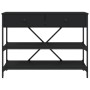 Console table with drawers and shelves black engineered wood by , Side tables - Ref: Foro24-833403, Price: 103,79 €, Discount: %