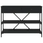 Mesa consola con cajones y estantes madera de ingeniería negro de , Mesas auxiliares - Ref: Foro24-833403, Precio: 101,81 €, ...