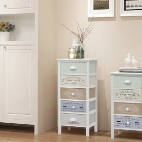 French style storage cabinet with 5 wooden drawers by vidaXL, Lockers and storage cabinets - Ref: Foro24-242878, Price: 151,0...