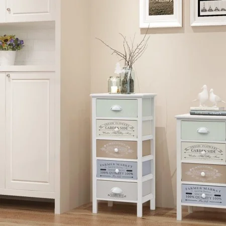 French style storage cabinet with 5 wooden drawers by vidaXL, Lockers and storage cabinets - Ref: Foro24-242878, Price: 151,0...