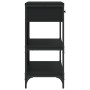 Console table with drawers and shelves black engineered wood by , Side tables - Ref: Foro24-833403, Price: 103,79 €, Discount: %