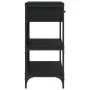 Mesa consola con cajones y estantes madera de ingeniería negro de , Mesas auxiliares - Ref: Foro24-833403, Precio: 101,81 €, ...