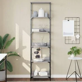 Regal aus technischem Holz in Sonoma-Grau, 50 x 33 x 188,5 cm von , Bücherregale und Regale - Ref: Foro24-835282, Preis: 64,1...