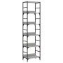 Estantería de madera de ingeniería gris Sonoma 50x33x188,5 cm de , Librerías y estanterías - Ref: Foro24-835282, Precio: 64,1...