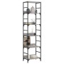 Regal aus technischem Holz in Sonoma-Grau, 50 x 33 x 188,5 cm von , Bücherregale und Regale - Ref: Foro24-835282, Preis: 65,0...