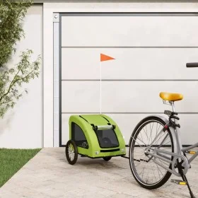 Remolque de bicicleta mascotas hierro tela Oxford verde de , Cochecitos para mascotas - Ref: Foro24-93962, Precio: 104,93 €, ...