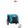 Pet Bicycle Trailer Iron Oxford Cloth Blue Black by , pet strollers - Ref: Foro24-94002, Price: 97,99 €, Discount: %