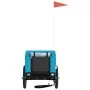 Pet Bicycle Trailer Iron Oxford Cloth Blue Black by , pet strollers - Ref: Foro24-94002, Price: 97,99 €, Discount: %